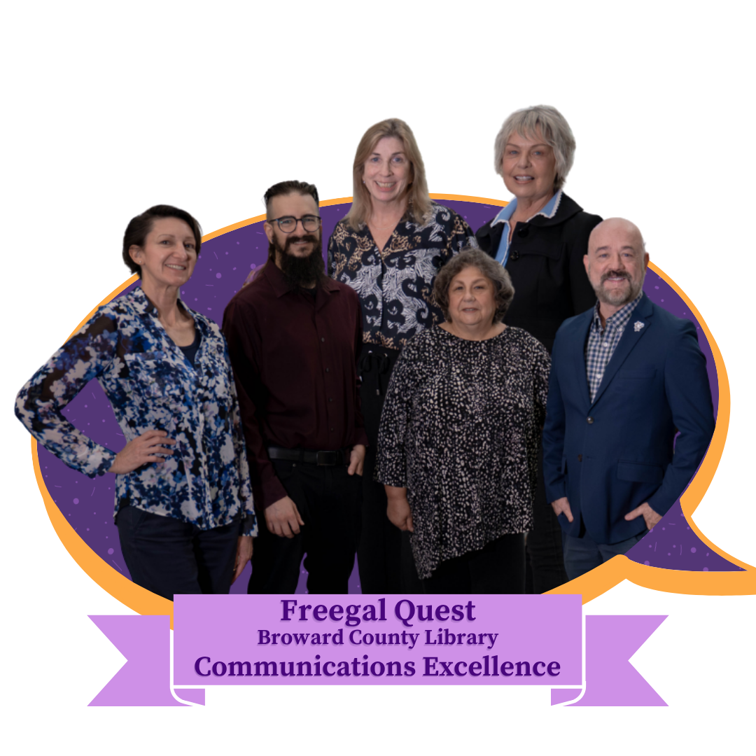 Photo of Freegal Quest campaign staff from Broward County Library