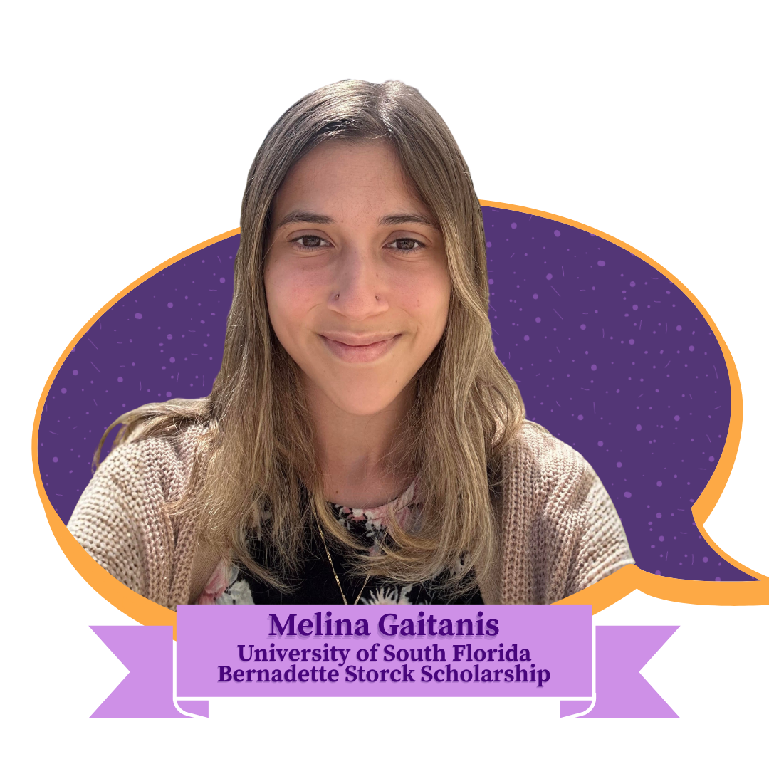 Photo of Melina Gaitanis, Bernadette Storck Scholarship winner